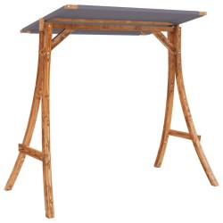 Chaise balançoire avec coussin et auvent bois massif d'épicéa 