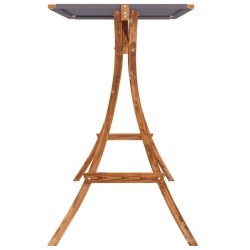 Chaise balançoire avec coussin et auvent bois massif d'épicéa 