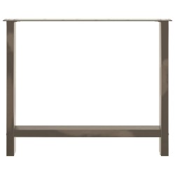 Pieds de table à manger en acier naturel 2 pièces 90 x (72-73) cm Acier 