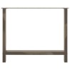 Pieds de table à manger en acier naturel 2 pièces 90 x (72-73) cm Acier 