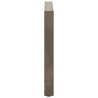 Pieds de table à manger en acier naturel 2 pièces 90 x (72-73) cm Acier 