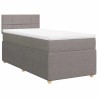 Sommier à lattes de lit avec matelas Taupe 80x200 cm Tissu 