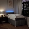 Sommier à lattes de lit avec matelas Taupe 80x200 cm Tissu 