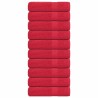 Serviettes de bain 10 pcs rouge 100x150 cm 360 g/m² 100% coton 