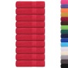 Serviettes de bain 10 pcs rouge 100x150 cm 360 g/m² 100% coton 