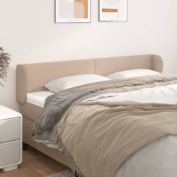 Tête de lit avec oreilles Cappuccino 183x23x78/88 cm Similicuir 