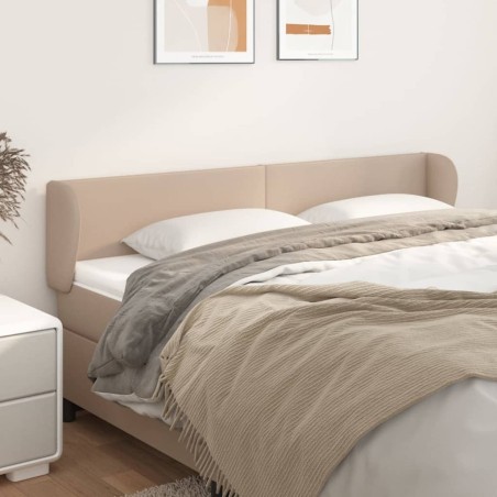 Tête de lit avec oreilles Cappuccino 183x23x78/88 cm Similicuir 