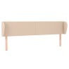 Tête de lit avec oreilles Cappuccino 183x23x78/88 cm Similicuir 