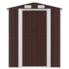 Abri de jardin Marron foncé 192x274x223 cm Acier galvanisé 