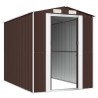 Abri de jardin Marron foncé 192x274x223 cm Acier galvanisé 