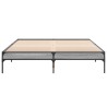 Cadre de lit sans matelas sonoma gris 160x200 cm 