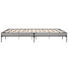 Cadre de lit sans matelas sonoma gris 160x200 cm 