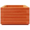 Jardinière cire marron 90x40x26,5 cm bois de pin massif 