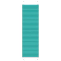 Store plissé vert pétrole 65x200 cm largeur du tissu 64,4 cm 