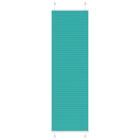 Store plissé vert pétrole 65x200 cm largeur du tissu 64,4 cm 