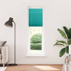 Store plissé vert pétrole 65x200 cm largeur du tissu 64,4 cm 