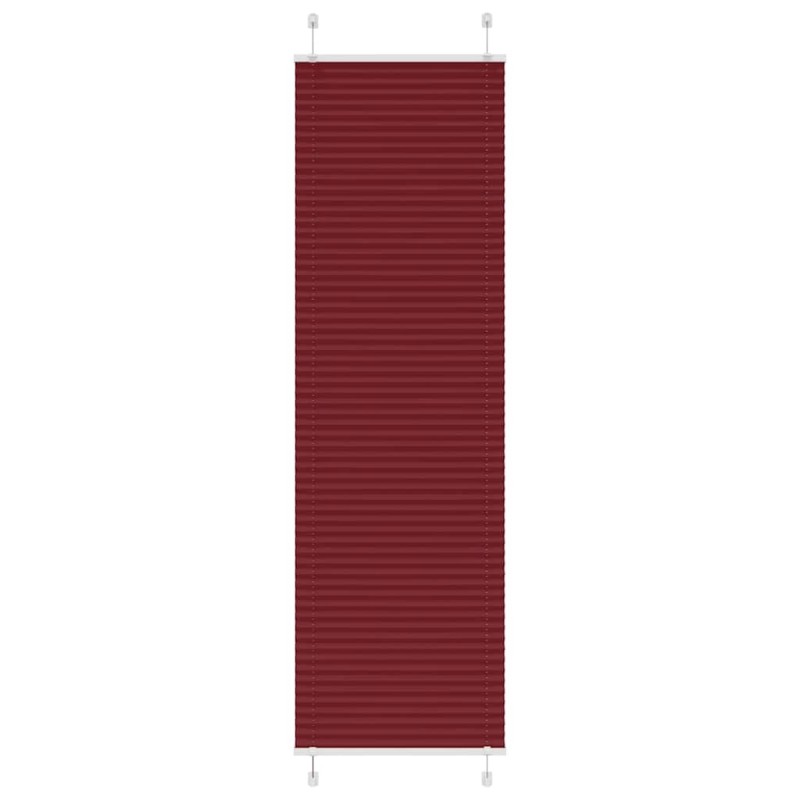 Store plissé rouge bordeaux 65x200 cm largeur du tissu 64,4 cm 