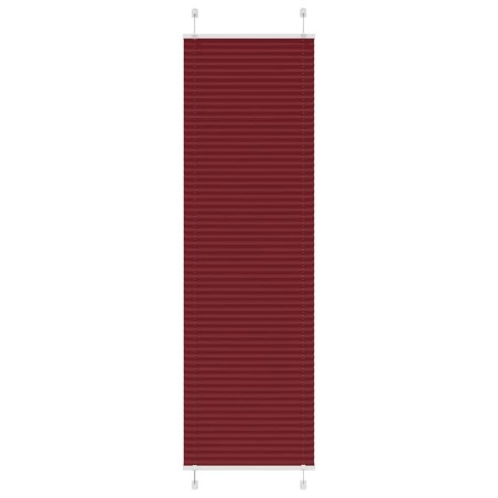Store plissé rouge bordeaux 65x200 cm largeur du tissu 64,4 cm 