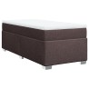 Sommier à lattes de lit avec matelas Marron foncé 90x190 cm 