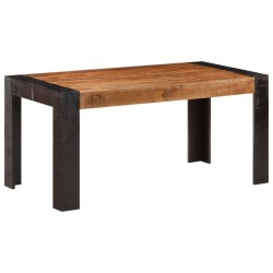Table de salle à manger 160x80x76 cm Bois de manguier solide 