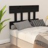 Tête de lit Noir 103,5x3x81 cm Bois massif de pin 