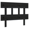 Tête de lit Noir 103,5x3x81 cm Bois massif de pin 