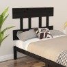 Tête de lit Noir 103,5x3x81 cm Bois massif de pin 