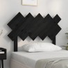 Tête de lit Noir 104x3x80,5 cm Bois massif de pin 