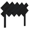 Tête de lit Noir 104x3x80,5 cm Bois massif de pin 