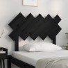 Tête de lit Noir 104x3x80,5 cm Bois massif de pin 