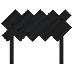 Tête de lit Noir 104x3x80,5 cm Bois massif de pin 