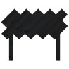 Tête de lit Noir 104x3x80,5 cm Bois massif de pin 