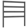 Tête de lit Gris 106x4x100 cm Bois massif de pin 
