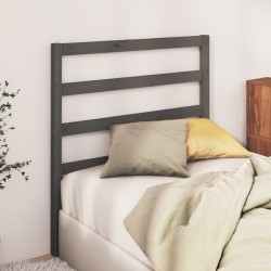 Tête de lit Gris 106x4x100 cm Bois massif de pin 