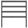 Tête de lit Gris 106x4x100 cm Bois massif de pin 