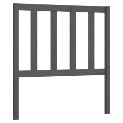 Tête de lit Gris 106x4x100 cm Bois massif de pin 