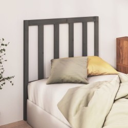 Tête de lit Gris 106x4x100 cm Bois massif de pin 