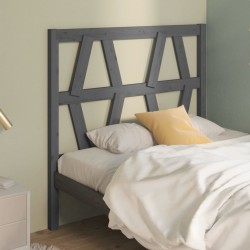 Tête de lit Gris 81x4x100 cm Bois massif de pin 