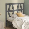 Tête de lit Gris 81x4x100 cm Bois massif de pin 