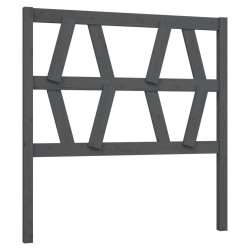 Tête de lit Gris 81x4x100 cm Bois massif de pin 