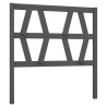 Tête de lit Gris 81x4x100 cm Bois massif de pin 