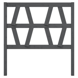 Tête de lit Gris 81x4x100 cm Bois massif de pin 