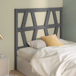 Tête de lit Gris 81x4x100 cm Bois massif de pin 