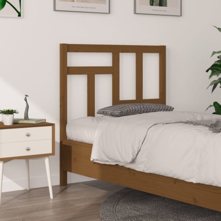 Tête de lit Marron miel 95,5x4x100 cm Bois massif de pin 