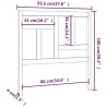 Tête de lit Marron miel 95,5x4x100 cm Bois massif de pin 
