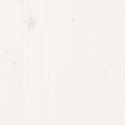 Salon de jardin 6 pcs Blanc Bois de pin massif 