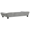 Canapé pour enfants gris clair 100x50x26 cm velours 