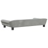 Lit pour chien gris clair 100x50x21 cm velours 