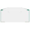 Meuble TV/pour moniteur 80x30x13 cm verre transparent 