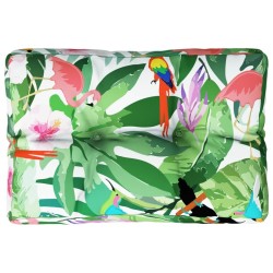 Coussin de palette multicolore 60x40x12 cm tissu 